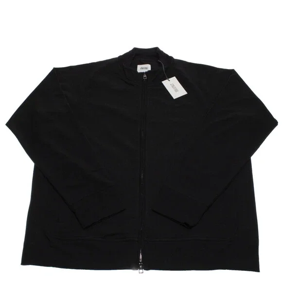 Orchard & Broome NWT Hester Full Zip Sweatshirt Size XXL In Black Cotton Blend